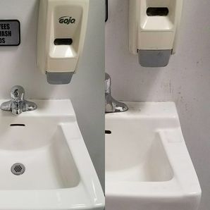 Before and After Bathroom Sink Cleaning in Norristown, Pennsylvania (1)